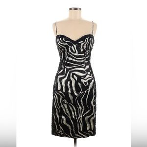Dina Bar-El Zebra print slip dress